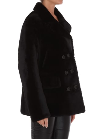 Yves Salomon Ironed Fur Jacket