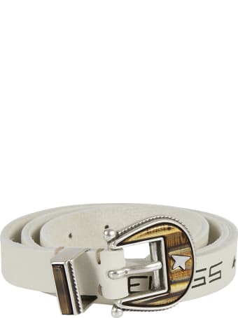 Golden Goose Belt Rodeo Washed Leather Serigraph Belt