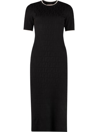 Fendi Jacquard Knit Midi-dress