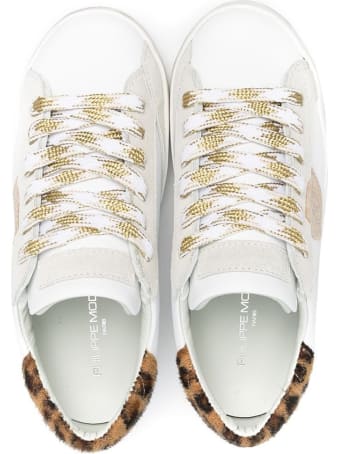 Philippe Model Paris Low Sneaker With Animalier Detail