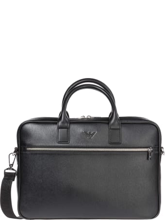 Emporio Armani Pictorial Wings Briefcase