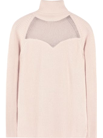 Elisabetta Franchi Celyn B. Ribbed Turtleneck Sweater