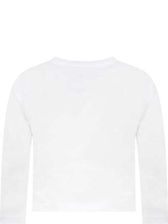 Sonia Rykiel White T-shirt For Girl With Tiger