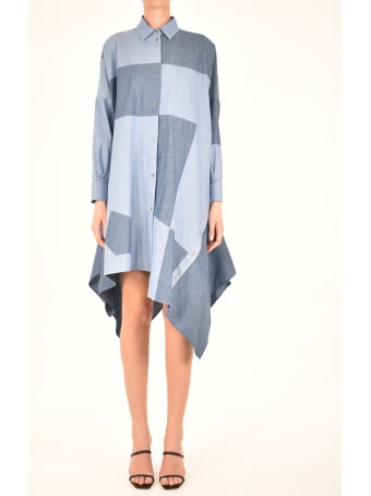 Loewe Oversize Patchwork Cotton Dress