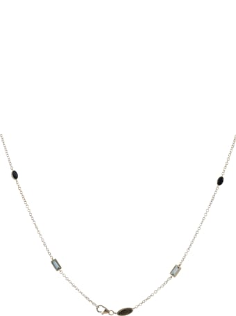 Lo Spazio Jewelry Lo Spazio Aquamarine, Blue Sapphire and Diamond Necklace
