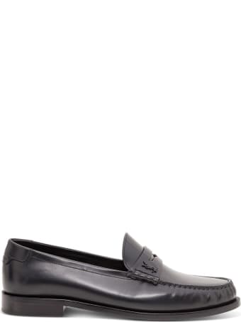 Saint Laurent Monogram Leather Loafers