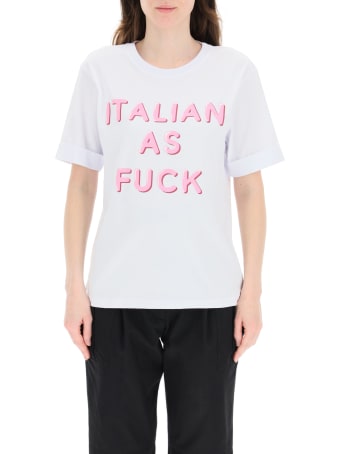 Chiara Ferragni "italian As Fuck" Print T-shirt