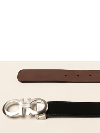 Salvatore Ferragamo Belt Reversible Gancini Salvatore Ferragamo Belt In Leather