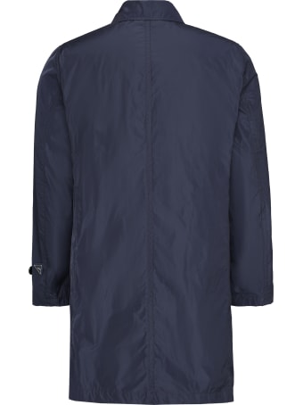 Add Techno Fabric Trench Coat