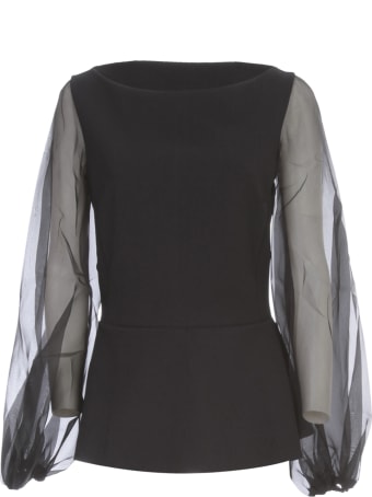 La Petit Robe Di Chiara Boni Top Voille Sleeve