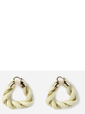Bottega Veneta Nappa & Silver Earrings