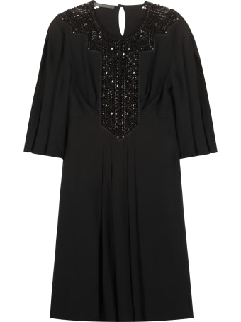 Alberta Ferretti Embroidered Dress With Beads