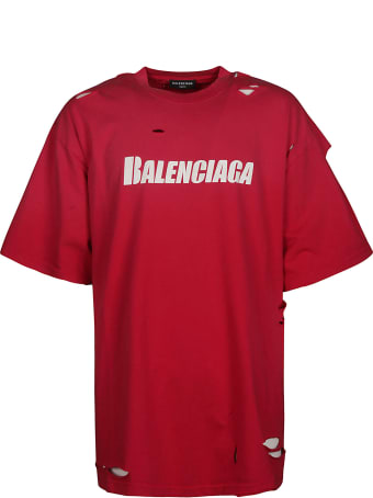 Balenciaga Distressed Logo T-shirt