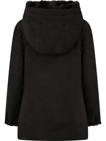 Woolrich Black Jacket For Girl