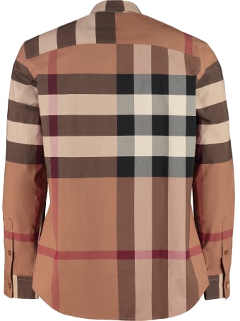 Burberry Stretch Poplin Cotton Shirt