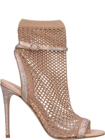 Le Silla Sandals In Powder Leather