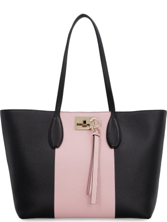 Salvatore Ferragamo Pebbled Leather Tote
