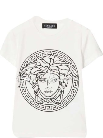 Young Versace White T-shirt With Print
