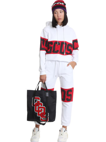 GCDS Sweatshirt In White Cotton