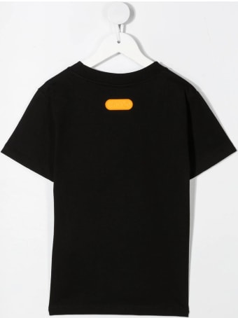 GCDS Mini Orange Logo-printed T-shirt