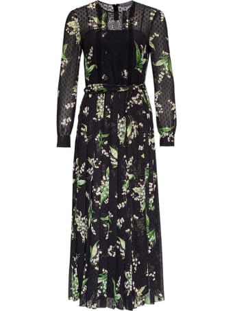 RED Valentino May Lily Long Pleated Jersey Dress