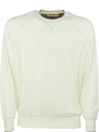 Brunello Cucinelli Crew Neck Sweatshirt Natural