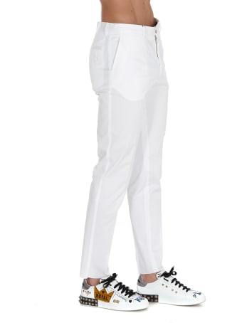 Dolce & Gabbana Stretch Trousers With Patch