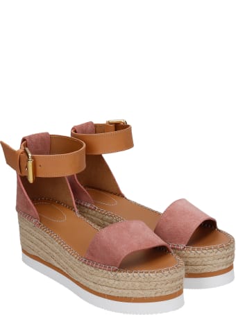 See by Chloé Glyn Espadrilles In Rose-pink Suede