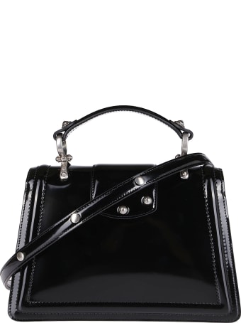 Dolce & Gabbana Black Patent Leather Shoulder Bag