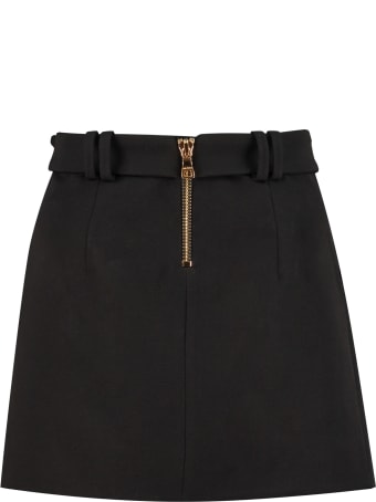 Balmain Wool Mini Skirt