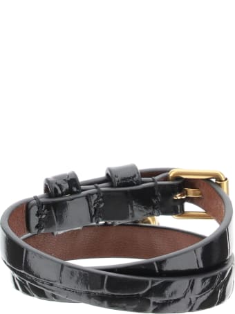 Alexander McQueen Double Wrap Skull Bracelet