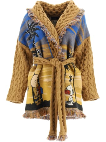 Alanui Icon Jacquard Snoopy Palms Cardigan