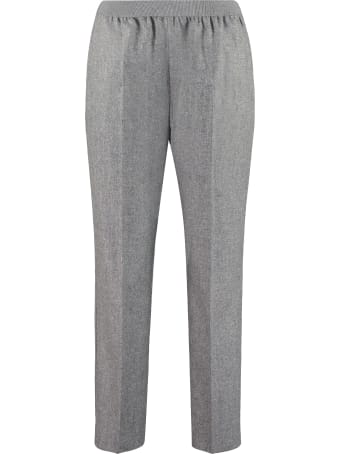 Agnona Wool And Mohair Tailored Trousers