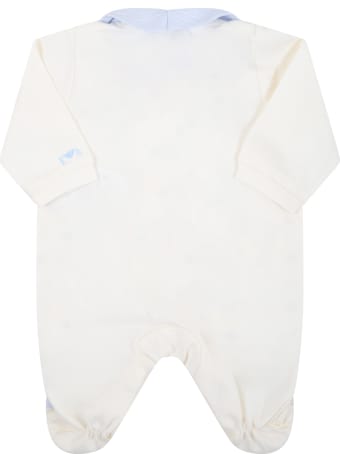 Armani Collezioni Ivory Babygrow For Baby