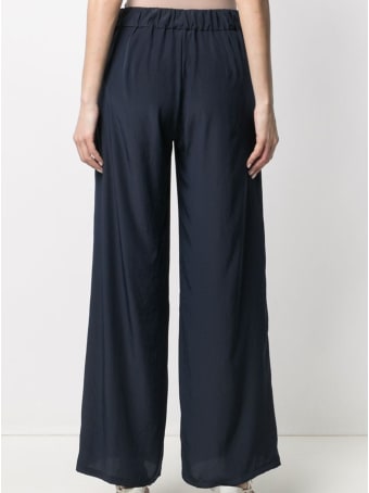 Parosh Wide Leg Abotay Blue Trousers