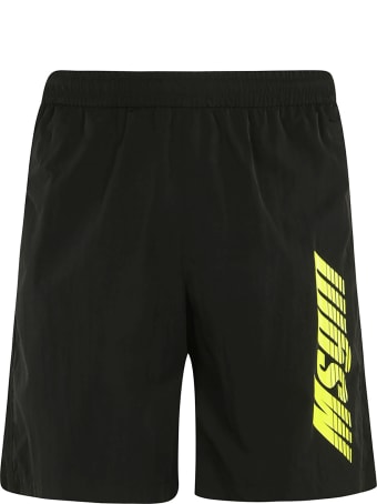 MSGM Logo Printed Shorts