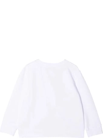 Emilio Pucci White Teen Sweathirt With Multicolor Logo