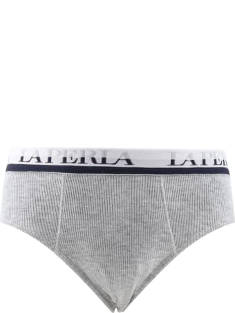 La Perla Grey Knickers For Boy With Logo