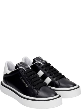 John Richmond Sneakers In Black Leather