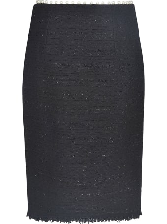 Giambattista Valli Pearl Embellished Pencil Skirt