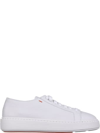 Santoni White Low-top Sneaker
