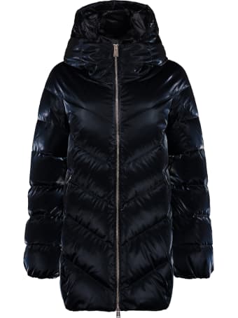 Add Iridescent Effect Nylon Down Jacket