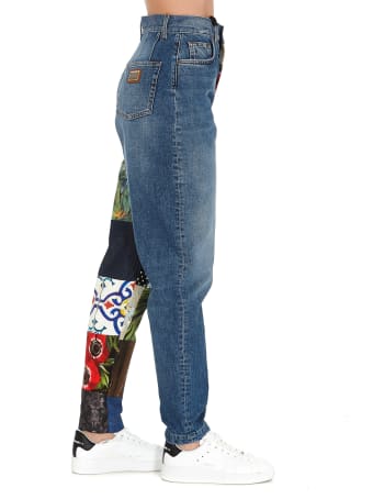 Dolce & Gabbana Patch Jeans