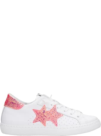 2Star Sneakers In White Leather