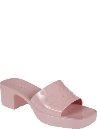 Gucci Block Heel Slide-on Sandals