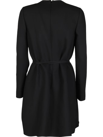 Valentino Black Virgin Wool Blend Dress