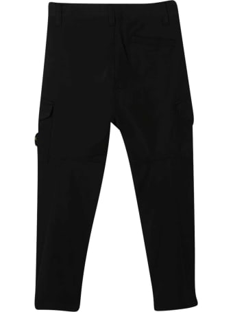 Stone Island Junior Black Cargo Trousers