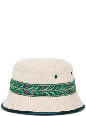 Casablanca Wool And Cotton Laurel Buket Hat