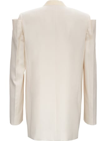 Givenchy Collarless Wool Blazer