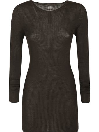 Rick Owens Ribbed Round Neck Pullover